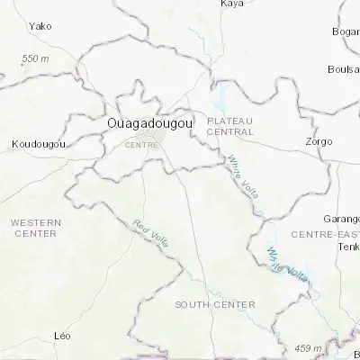 Map showing location of Kombissiri (12.068840, -1.336440)
