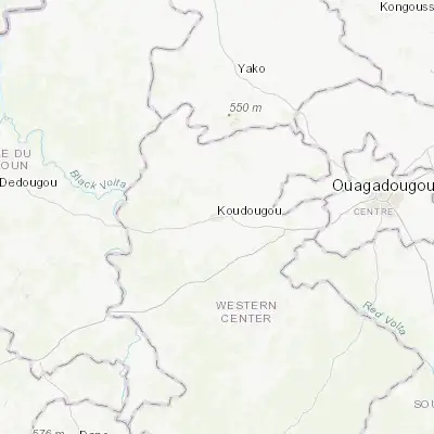 Map showing location of Koudougou (12.252630, -2.362720)