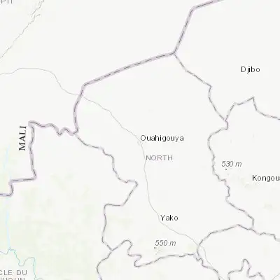 Map showing location of Ouahigouya (13.582780, -2.421580)