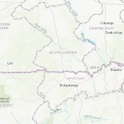 Map showing location of Pô (11.169720, -1.145000)
