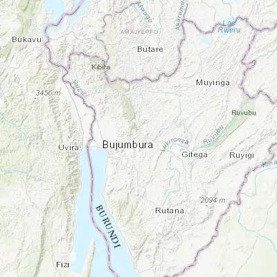 Map showing location of Muramvya (-3.268200, 29.607900)