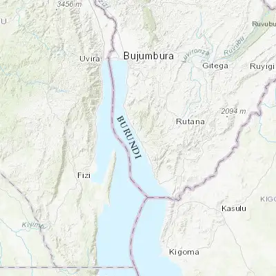 Map showing location of Rumonge (-3.973600, 29.438600)