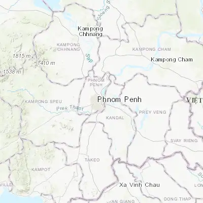 Map showing location of Phnom Penh (11.562450, 104.916010)