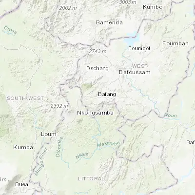 Map showing location of Bafang (5.157050, 10.177100)