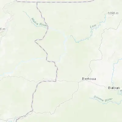 Map showing location of Bélabo (4.933330, 13.300000)