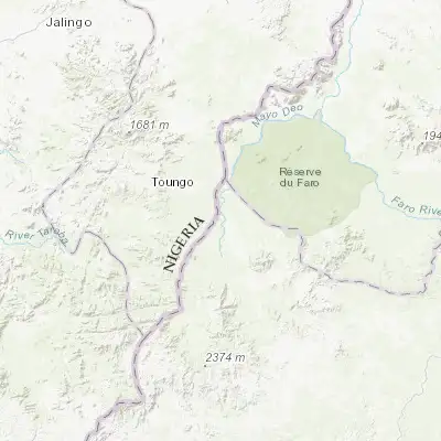 Map showing location of Kontcha (7.966670, 12.233330)