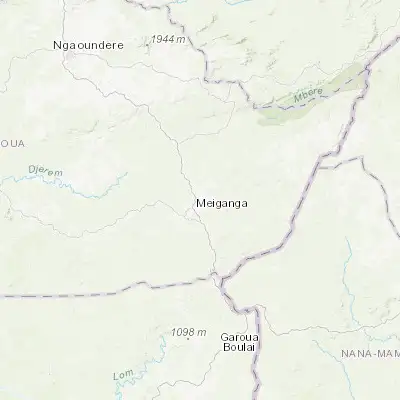 Map showing location of Meïganga (6.516670, 14.300000)