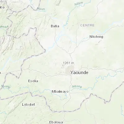 Map showing location of Okola (4.016670, 11.383330)
