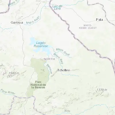 Map showing location of Rey Bouba (8.672400, 14.178600)