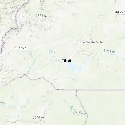 Map showing location of Tibati (6.465040, 12.628430)
