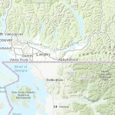 Map showing location of Abbotsford (49.057980, -122.252570)