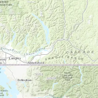 Map showing location of Agassiz (49.232980, -121.769260)