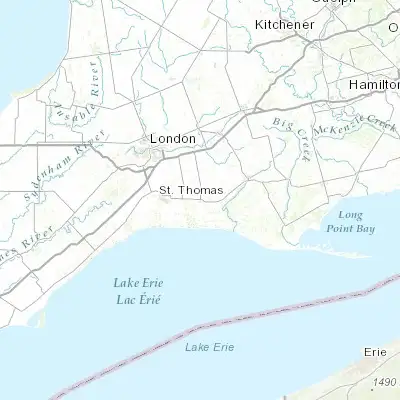 Map showing location of Aylmer (42.766790, -80.983020)