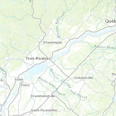 Map showing location of Bécancour (46.341060, -72.432240)