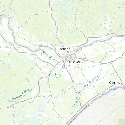 Map showing location of Bells Corners (45.315880, -75.830120)