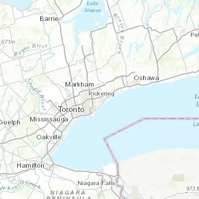 Map showing location of Bendale (43.766810, -79.253260)