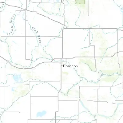 Map showing location of Brandon (49.846920, -99.953060)