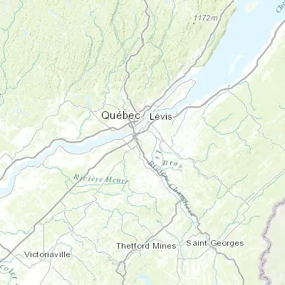 Map showing location of Breakeyville (46.680370, -71.223270)