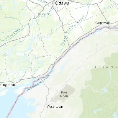 Map showing location of Brockville (44.591320, -75.687050)