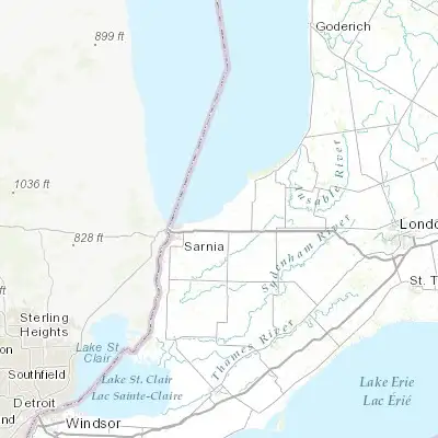 Map showing location of Camlachie (43.035960, -82.161600)