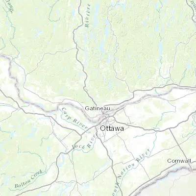 Map showing location of Cantley (45.566800, -75.782650)
