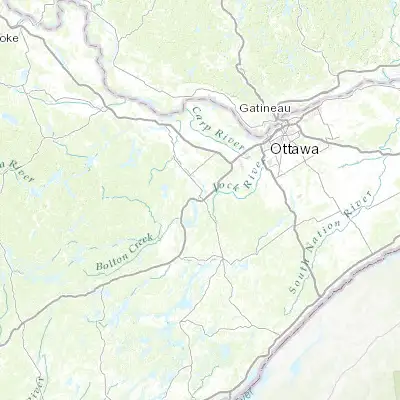 Map showing location of Carleton Place (45.133410, -76.149380)