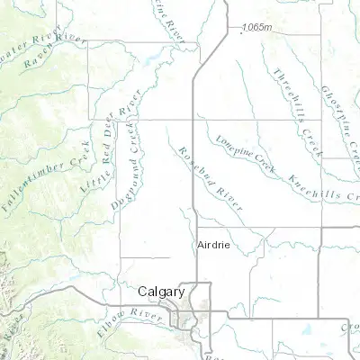 Map showing location of Carstairs (51.566810, -114.102000)