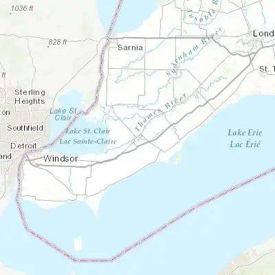 Map showing location of Chatham (42.412240, -82.184940)