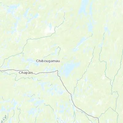 Map showing location of Chibougamau (49.916840, -74.365860)