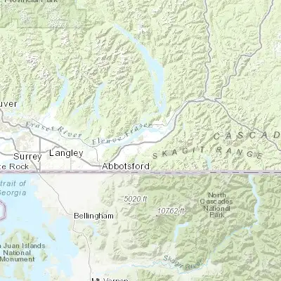 Map showing location of Chilliwack (49.166380, -121.952570)