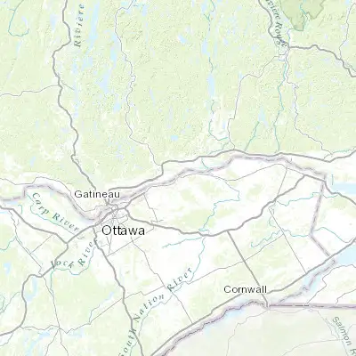 Map showing location of Clarence-Rockland (45.550100, -75.291010)