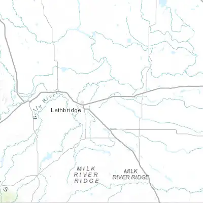 Map showing location of Coaldale (49.716700, -112.618540)