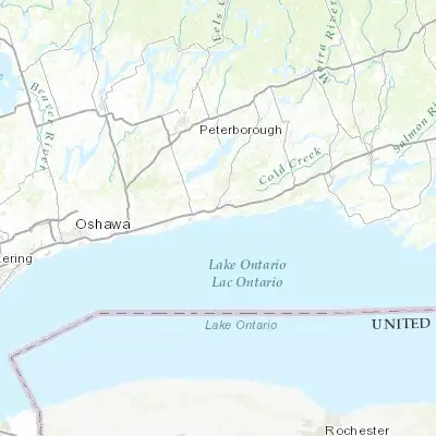 Map showing location of Cobourg (43.959770, -78.165150)