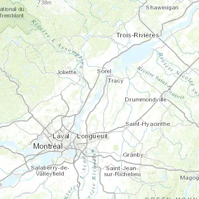 Map showing location of Contrecoeur (45.850080, -73.232450)
