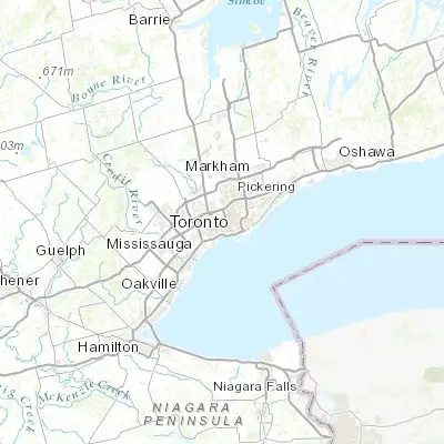 Map showing location of Corso Italia-Davenport (43.677660, -79.447470)