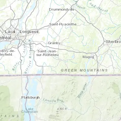 Map showing location of Cowansville (45.200080, -72.749130)