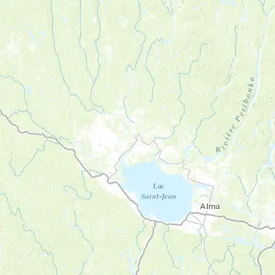 Map showing location of Dolbeau-Mistassini (48.878600, -72.231420)