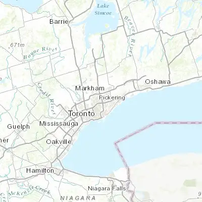 Map showing location of Don Valley Village (43.783290, -79.353640)