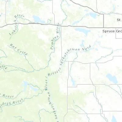 Map showing location of Drayton Valley (53.216820, -114.985440)