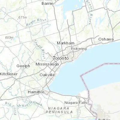 Map showing location of Eringate-Centennial-West Deane (43.658020, -79.580440)
