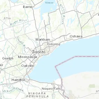 Map showing location of Flemingdon Park (43.718060, -79.332220)