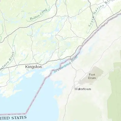 Map showing location of Gananoque (44.333420, -76.166070)