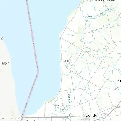 Map showing location of Goderich (43.741710, -81.713390)