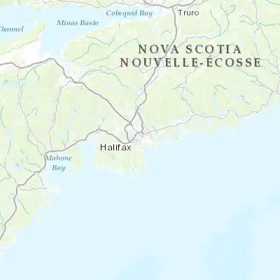 Map showing location of Halifax (44.646400, -63.572910)