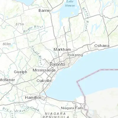 Map showing location of Humbermede (43.752500, -79.544170)