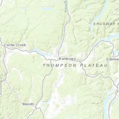 Map showing location of Kamloops (50.666480, -120.319200)