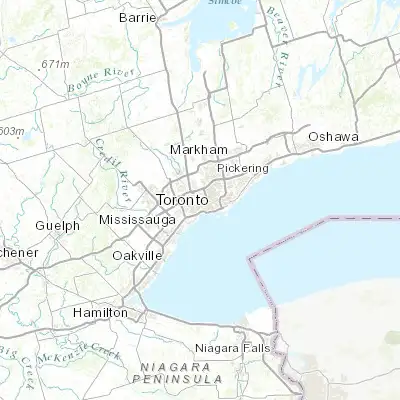 Map showing location of Keelesdale-Eglinton West (43.685730, -79.471440)