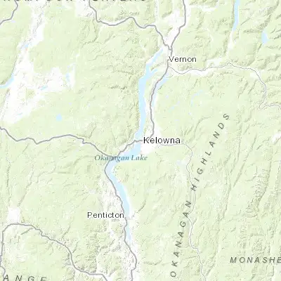 Map showing location of Kelowna (49.883070, -119.485680)