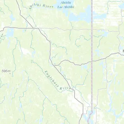 Map showing location of Kirkland Lake (48.144610, -80.037670)