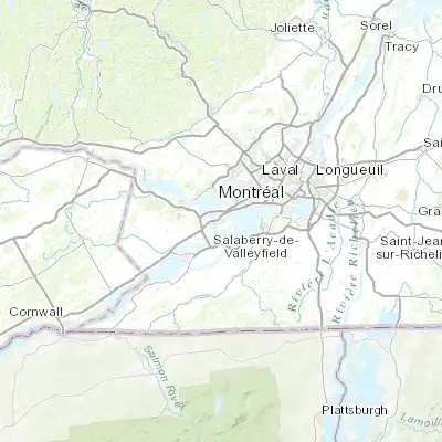 Map showing location of L'Île-Perrot (45.383380, -73.949200)